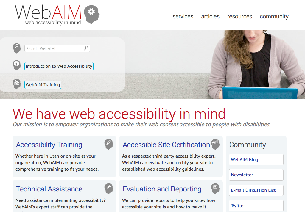 WebAIM: Accessibility